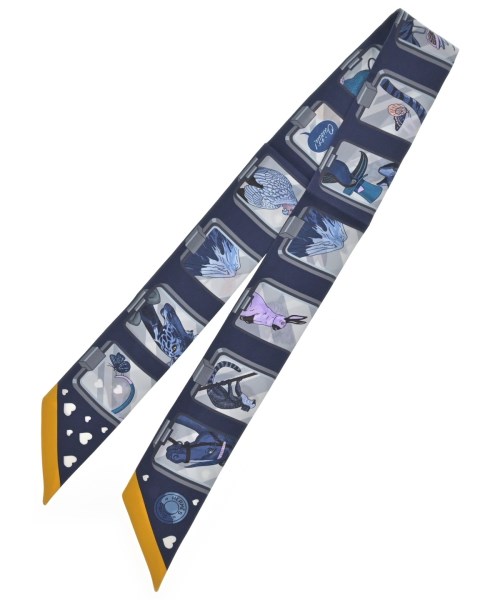 HERMES（エルメス）バンダナ・スカーフ 紺 サイズ:- レディース/2200611637550