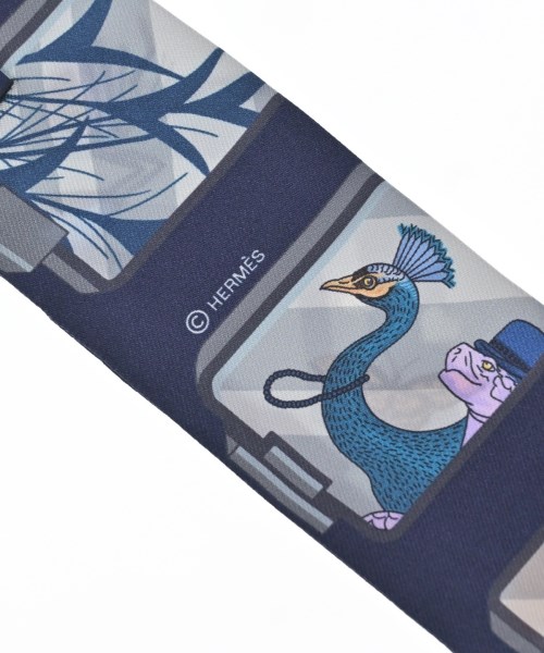 HERMES（エルメス）バンダナ・スカーフ 紺 サイズ:- レディース/2200611637550