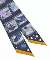 HERMES（エルメス）バンダナ・スカーフ 紺 サイズ:- レディース/2200611637550