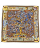 HERMES（エルメス）バンダナ・スカーフ 茶 サイズ:- レディース/2200619974916