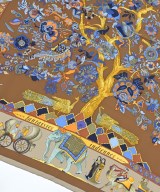 HERMES（エルメス）バンダナ・スカーフ 茶 サイズ:- レディース/2200619974916