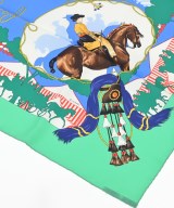 HERMES（エルメス）バンダナ・スカーフ 緑 サイズ:- レディース/2200619974961