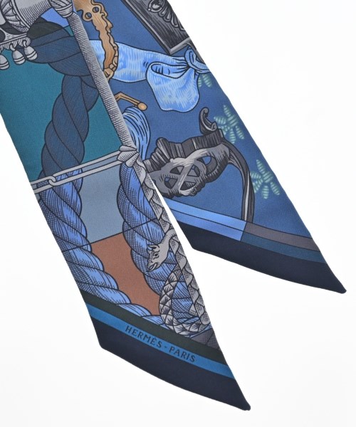 HERMES（エルメス）バンダナ・スカーフ 青 サイズ:- レディース/2200619362119