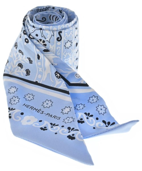 HERMES（エルメス）バンダナ・スカーフ 青 サイズ:- レディース/2200619362126