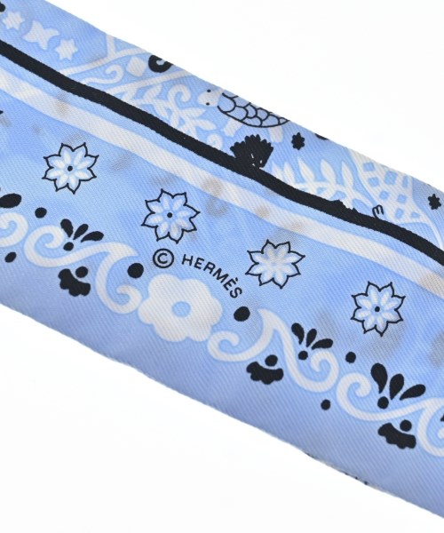 HERMES（エルメス）バンダナ・スカーフ 青 サイズ:- レディース/2200619362126