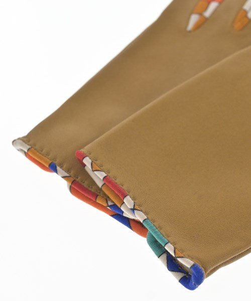 HERMES（エルメス）手袋 茶 サイズ:6.5 レディース/2200620596077