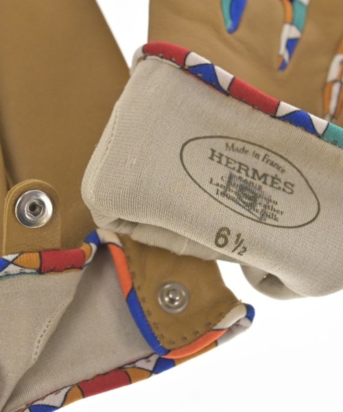 HERMES（エルメス）手袋 茶 サイズ:6.5 レディース/2200620596077