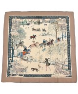HERMES（エルメス）バンダナ・スカーフ ベージュ サイズ:90 レディース/2200620596091