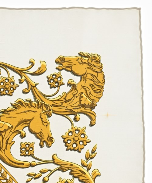 HERMES（エルメス）バンダナ・スカーフ 白 サイズ:90 レディース/2200620824040