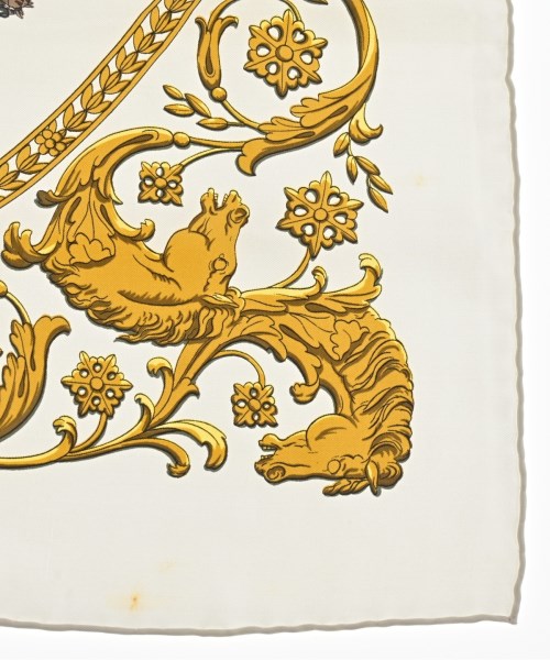 HERMES（エルメス）バンダナ・スカーフ 白 サイズ:90 レディース/2200620824040