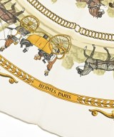 HERMES（エルメス）バンダナ・スカーフ 白 サイズ:90 レディース/2200620824040