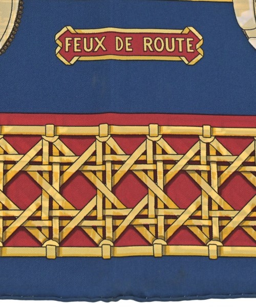 HERMES（エルメス）バンダナ・スカーフ 青 サイズ:90 レディース/2200620824057