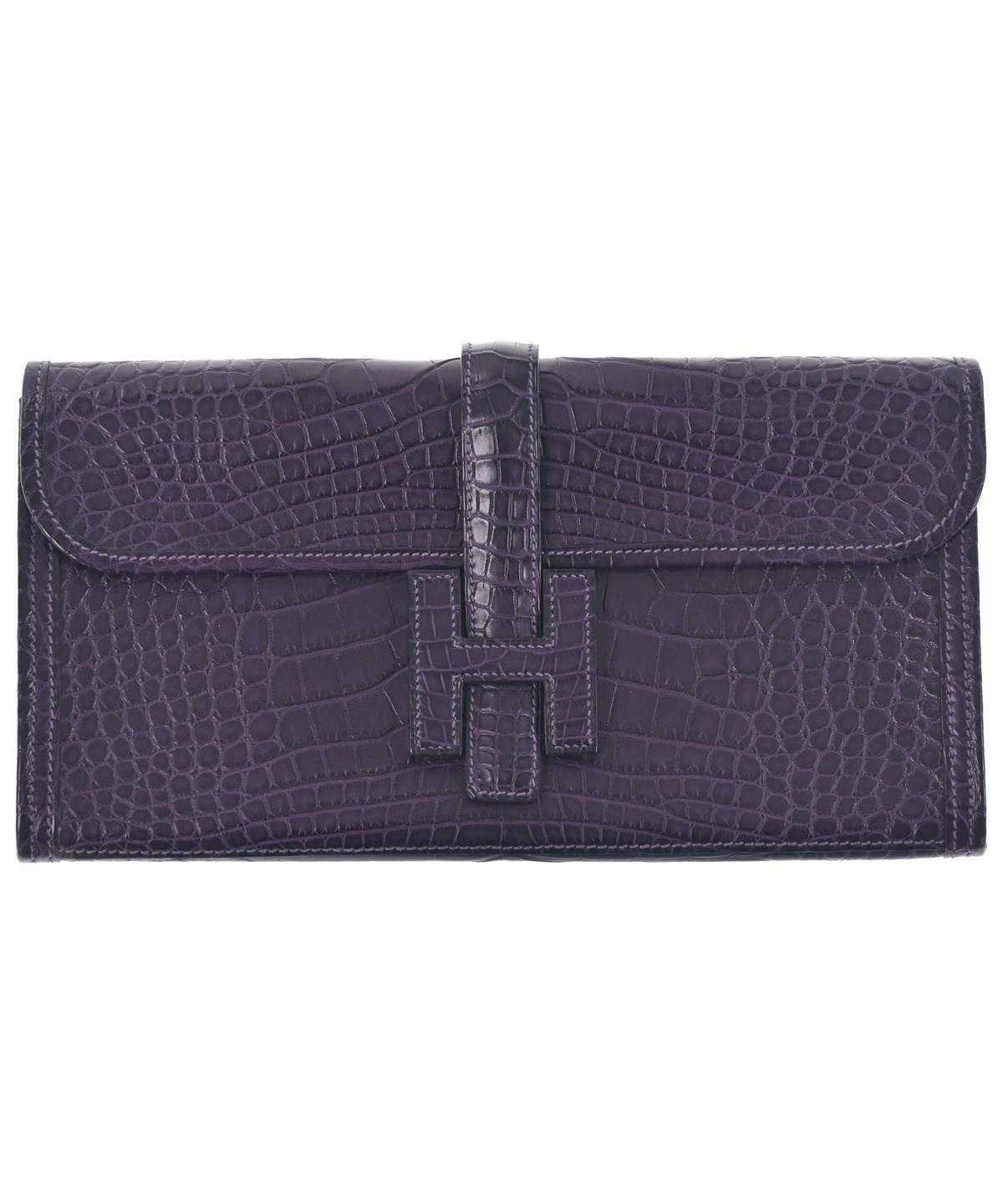 HERMES（エルメス）クラッチバッグ 紫 サイズ:29 レディース