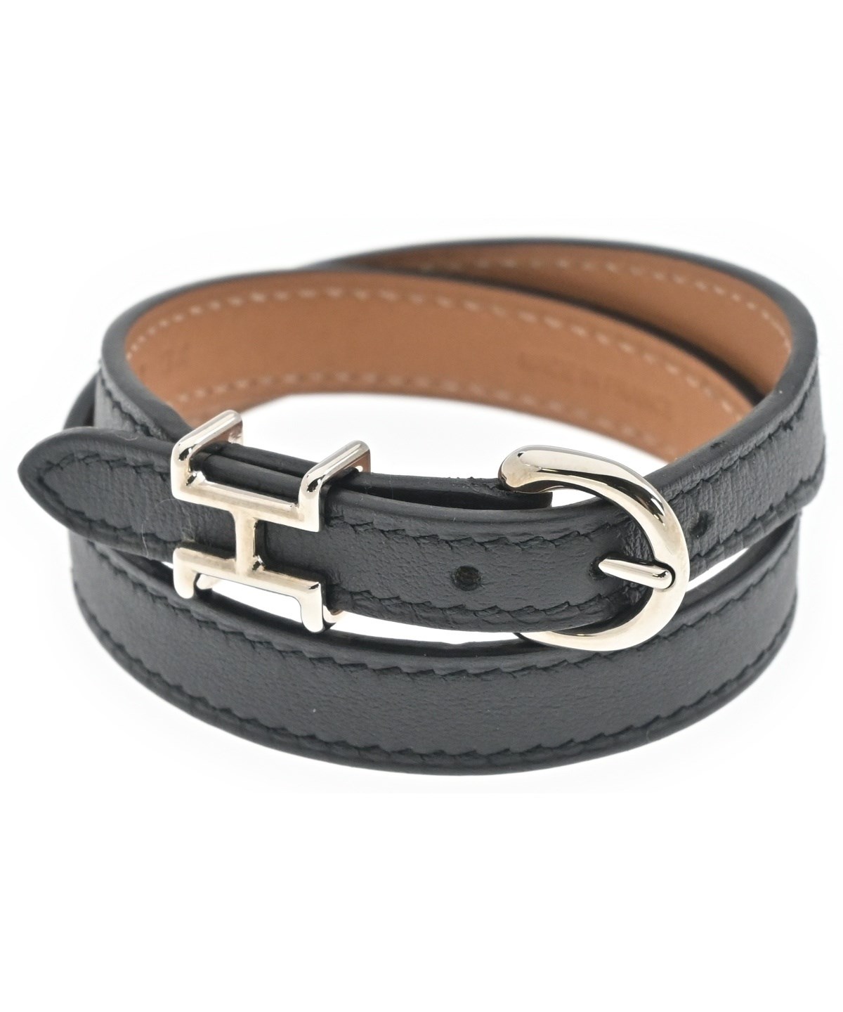 HERMES（エルメス）ブレスレット・バングル 黒 サイズ:- レディース