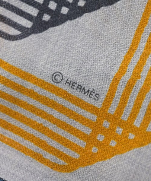 HERMES（エルメス）バンダナ・スカーフ グレー サイズ:140 レディース/2200605503083