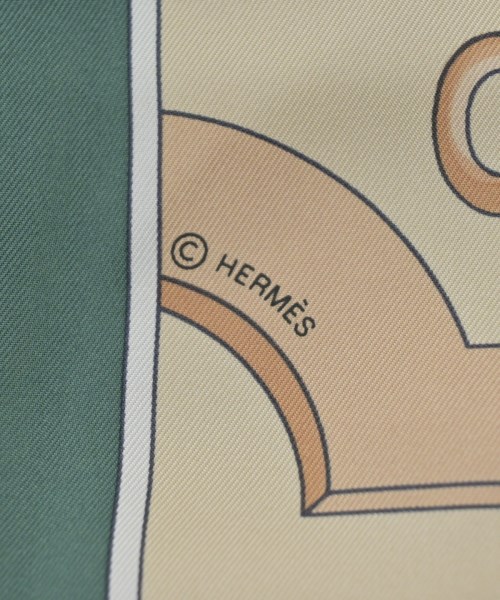 HERMES（エルメス）バンダナ・スカーフ 緑 サイズ:140 レディース/2200605513068