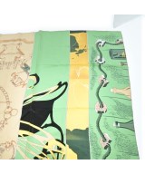 HERMES（エルメス）バンダナ・スカーフ 緑 サイズ:140 レディース/2200605513068