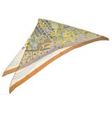 HERMES（エルメス）バンダナ・スカーフ グレー サイズ:- レディース/2200606425018