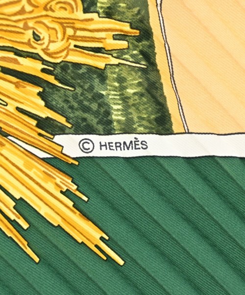 HERMES（エルメス）バンダナ・スカーフ 緑 サイズ:- レディース/2200607861150