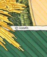HERMES（エルメス）バンダナ・スカーフ 緑 サイズ:- レディース/2200607861150