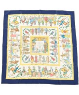 HERMES（エルメス）バンダナ・スカーフ その他（柄物・カラフル） サイズ:90 レディース/2200604393050