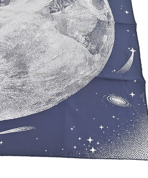 HERMES（エルメス）バンダナ・スカーフ 紺 サイズ:- レディース/2200607736038