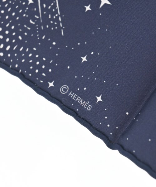 HERMES（エルメス）バンダナ・スカーフ 紺 サイズ:- レディース/2200607736038