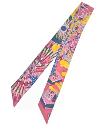 HERMES エルメス バンダナ・スカーフ レディース 【古着】【中古】 HERMES（エルメス）バンダナ・スカーフ ピンク サイズ:- レディース