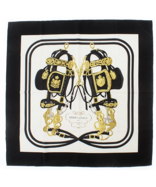 HERMES(エルメス)バンダナ・スカーフ 白 サイズ:90/2200672840029