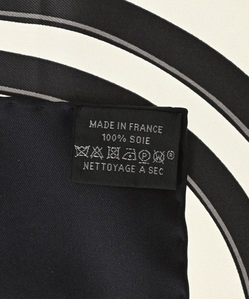HERMES（エルメス）バンダナ・スカーフ 白 サイズ:90 レディース/2200672840029