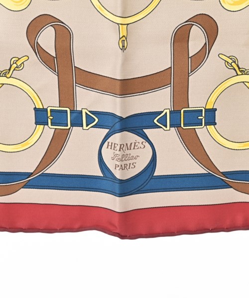 HERMES（エルメス）バンダナ・スカーフ ベージュ サイズ:45 レディース/2200673831057