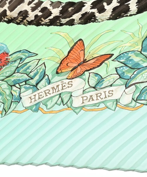 HERMES（エルメス）バンダナ・スカーフ 緑 サイズ:- レディース/2200674385023