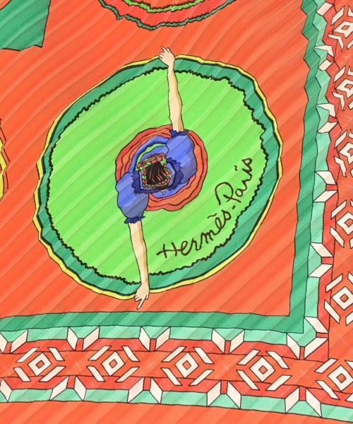 HERMES（エルメス）バンダナ・スカーフ オレンジ サイズ:- レディース/2200674385030