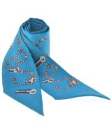 HERMES（エルメス）バンダナ・スカーフ 青 サイズ:- レディース/2200668074780