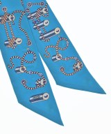 HERMES（エルメス）バンダナ・スカーフ 青 サイズ:- レディース/2200668074780