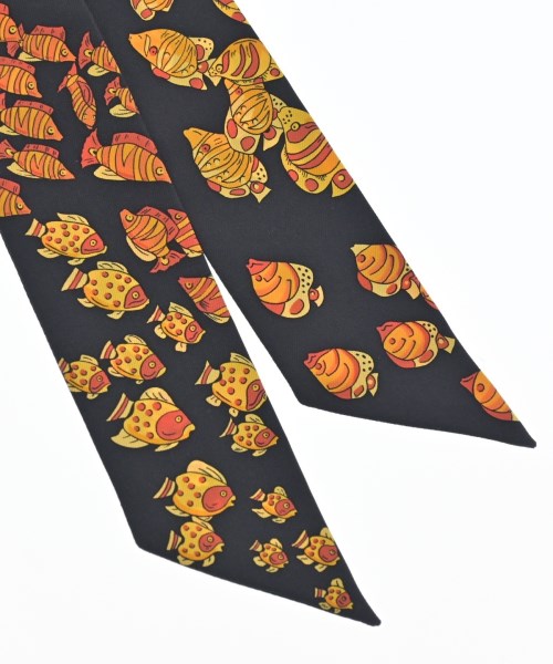 HERMES（エルメス）バンダナ・スカーフ 黒 サイズ:- レディース/2200668074797