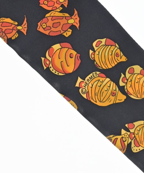 HERMES（エルメス）バンダナ・スカーフ 黒 サイズ:- レディース/2200668074797