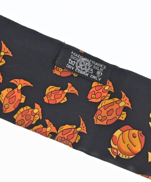 HERMES（エルメス）バンダナ・スカーフ 黒 サイズ:- レディース/2200668074797