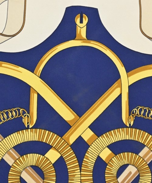 HERMES（エルメス）バンダナ・スカーフ 紺 サイズ:90 レディース/2200677499024