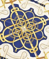 HERMES（エルメス）バンダナ・スカーフ 紺 サイズ:90 レディース/2200677499024