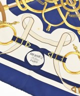 HERMES（エルメス）バンダナ・スカーフ 紺 サイズ:90 レディース/2200677499024