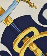 HERMES（エルメス）バンダナ・スカーフ 紺 サイズ:90 レディース/2200677499031