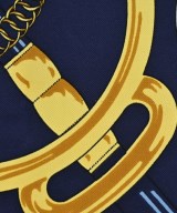 HERMES（エルメス）バンダナ・スカーフ 紺 サイズ:90 レディース/2200677499031