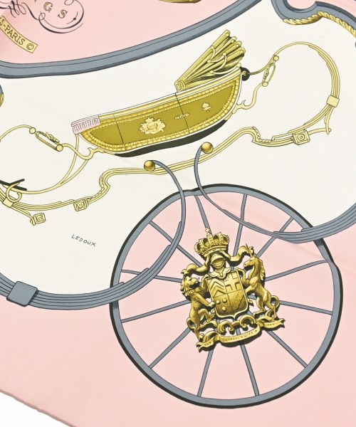 HERMES（エルメス）バンダナ・スカーフ ピンク サイズ:90 レディース/2200677499048