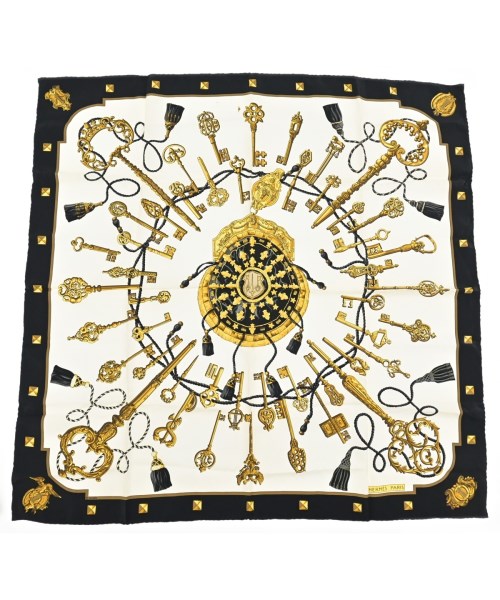 HERMES(エルメス)バンダナ・スカーフ 白 サイズ:90/2200677499062