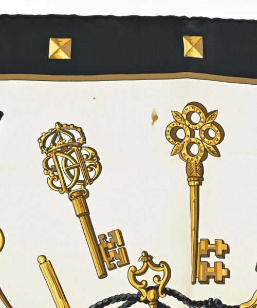 HERMES（エルメス）バンダナ・スカーフ 白 サイズ:90 レディース/2200677499062