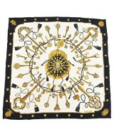 HERMES（エルメス）バンダナ・スカーフ 白 サイズ:90 レディース/2200677499062