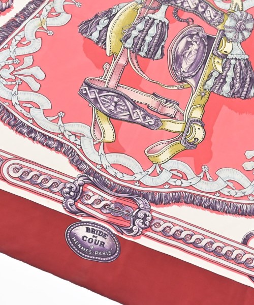 HERMES（エルメス）バンダナ・スカーフ 赤 サイズ:90 レディース/2200677499086