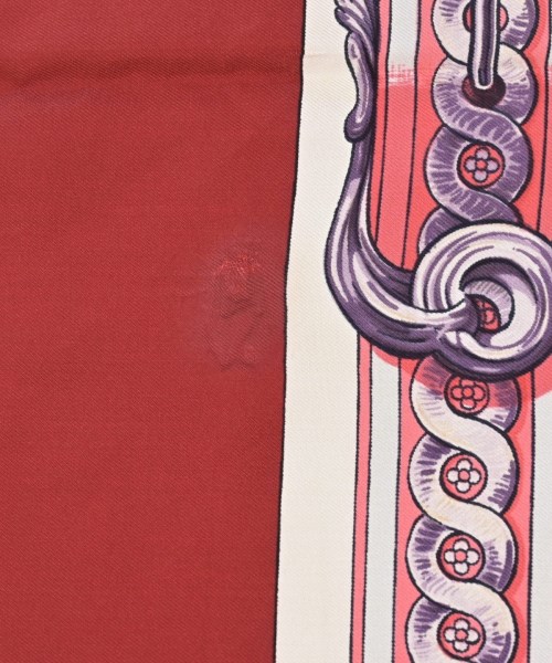 HERMES（エルメス）バンダナ・スカーフ 赤 サイズ:90 レディース/2200677499086