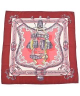 HERMES（エルメス）バンダナ・スカーフ 赤 サイズ:90 レディース/2200677499086